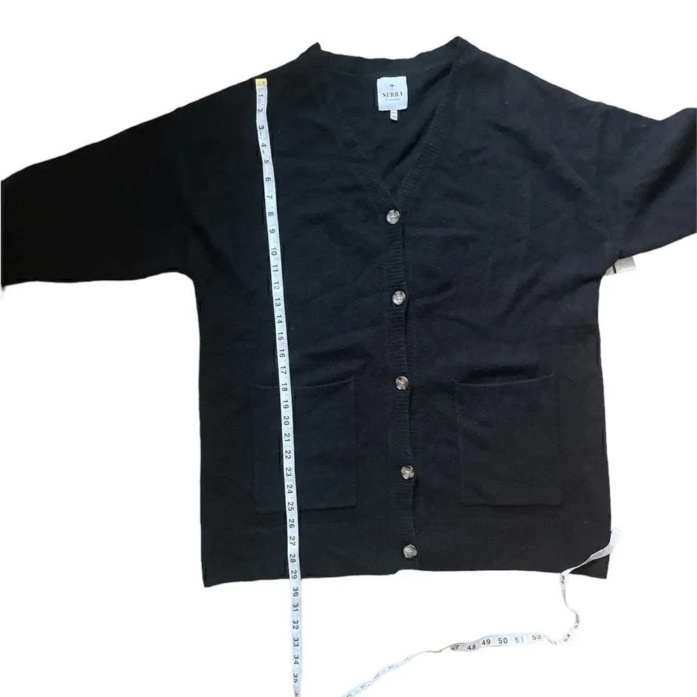 Serra Rodgers Cardigan In Black Size M/L NWOT